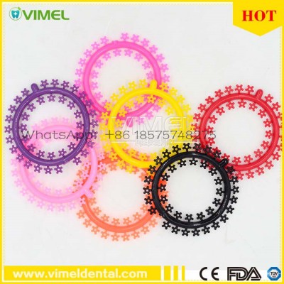 Dental Orthodontic Ligature Tie Color Cartoon Elastomeric